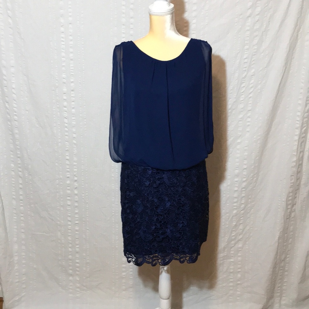 Dark blue cocktail dress